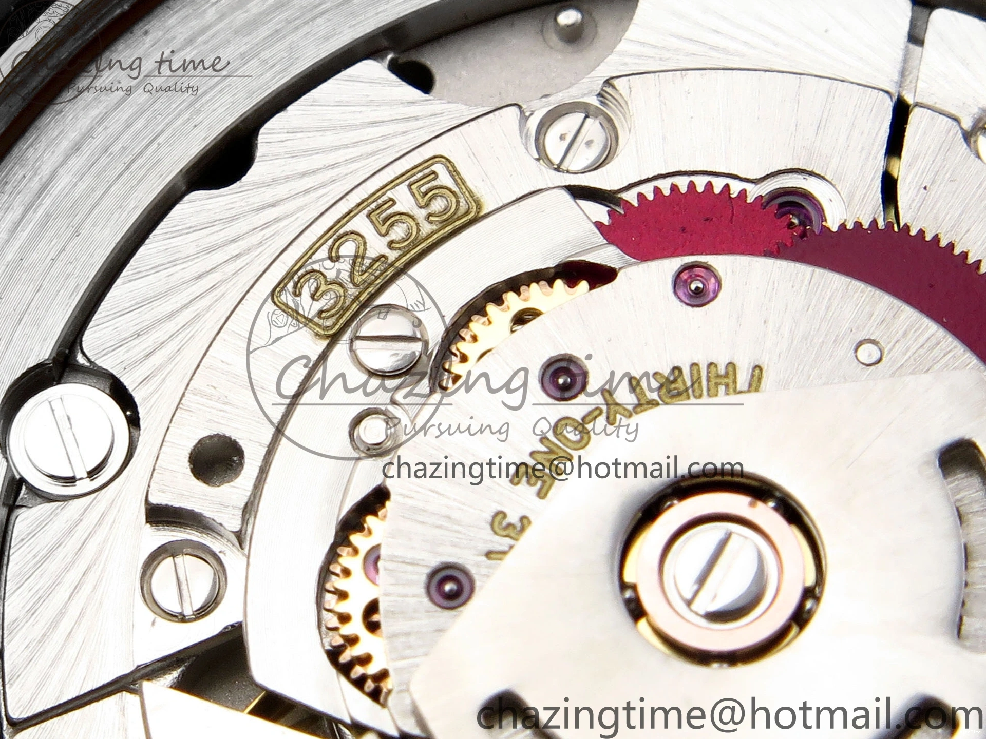 MiroTime 0523 QuickDry DayDate 40 SS GSF Gain Weight Blue Roman Dial Diamonds Bezel on President Bracelet A 1917